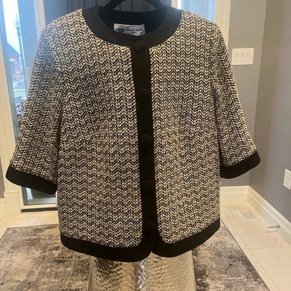 Vintage Anne de Villers Paris jacket blazer size medium / large cute🖤 - Picture 7 of 17